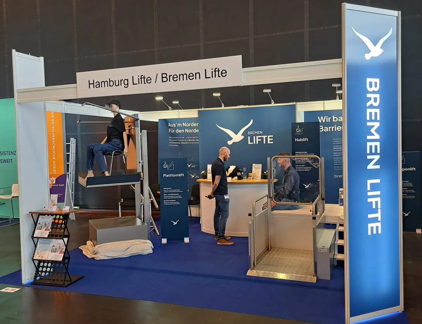 Der Messe-Stand von Hamburg Lifte auf der IRMA Messe